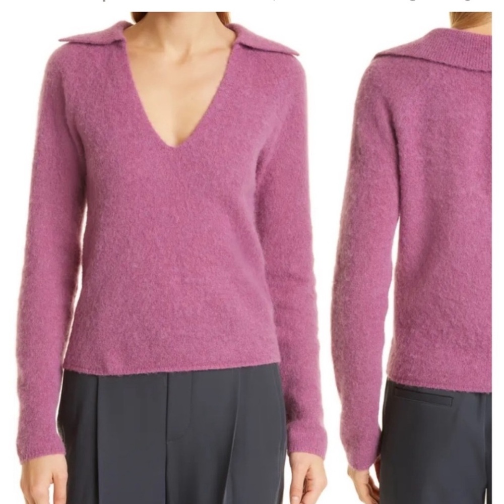 NWT VINCE Brushed Alpaca Blend Sweater Size Medium Pink